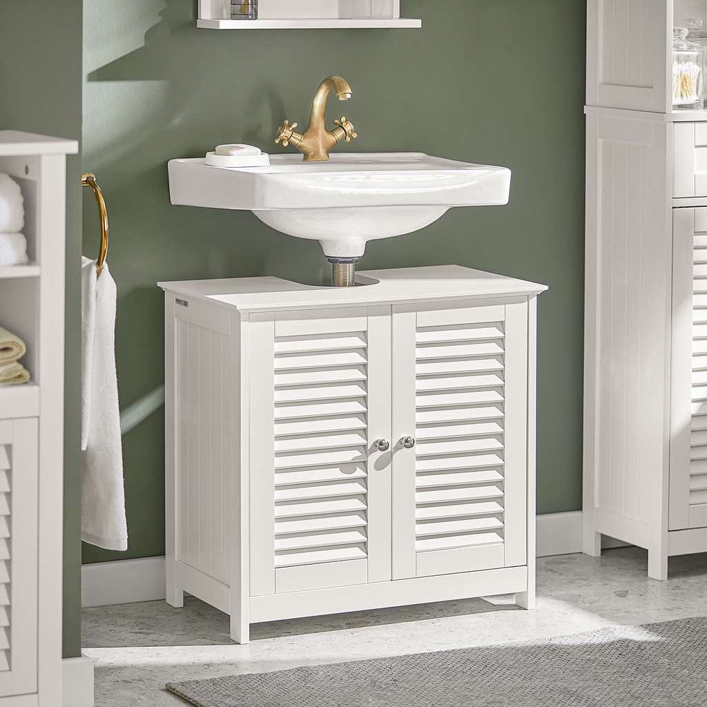 Sg Stock Sobuy Frg Basin Cabinet Under Sink Bathroom Storage Cabinet With Shutter Doors