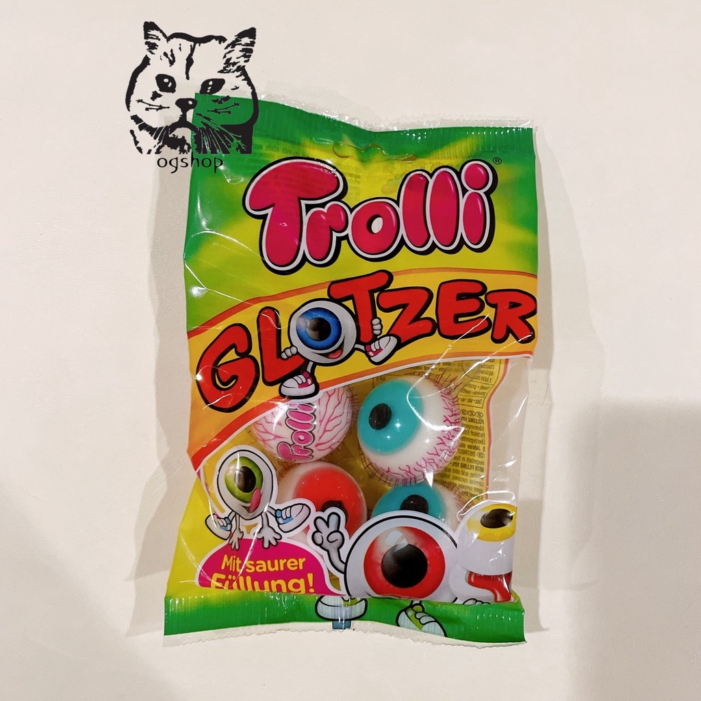 Trolli:: Trolli Marshmallow With Sour Sour:: Eyeball Gummy:: Pop 4 Pcs
