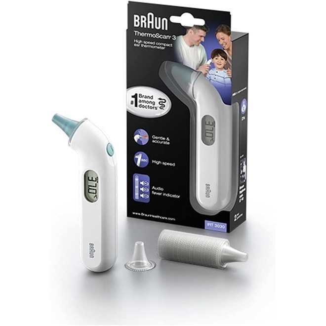 Braun Thermoscan 3 Ear Thermometer IRT3030 Shopee Singapore