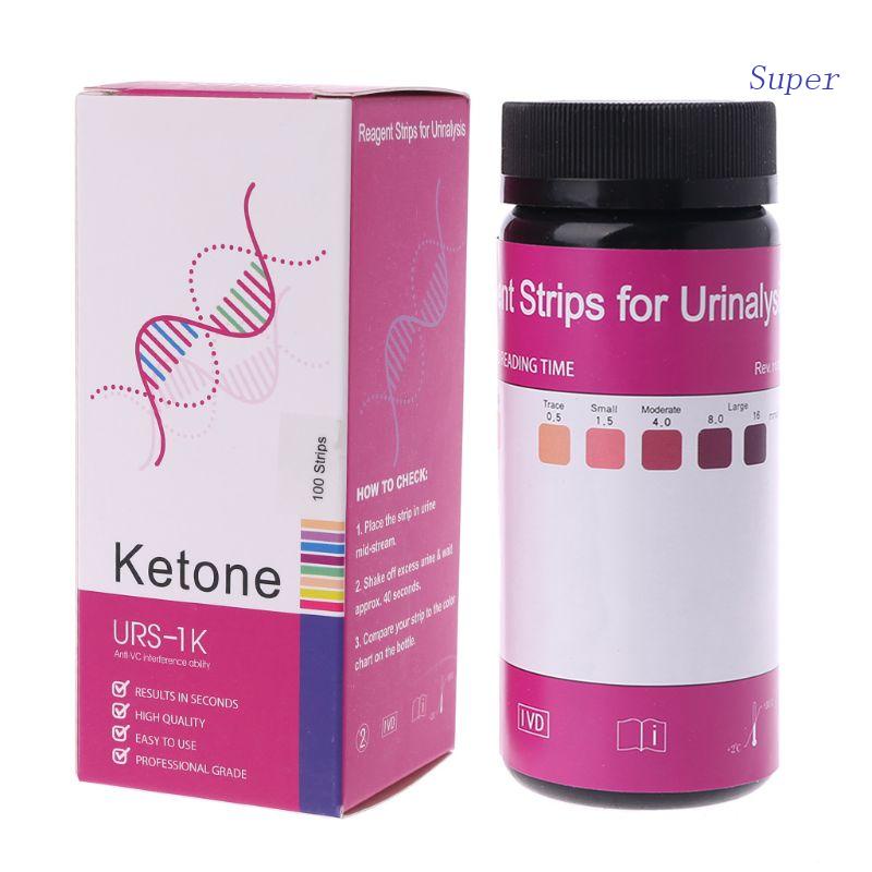 Super 100 Pcs Keto Test Strips Testing Ketones in Urine on Low Carb