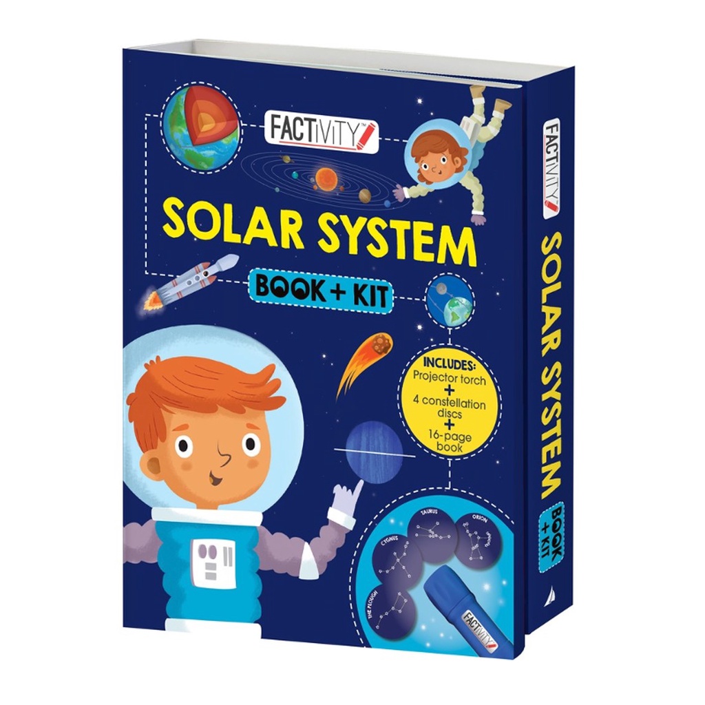 Solar System Book & Kit Gift Set with Toy & Book for Kids to Learn