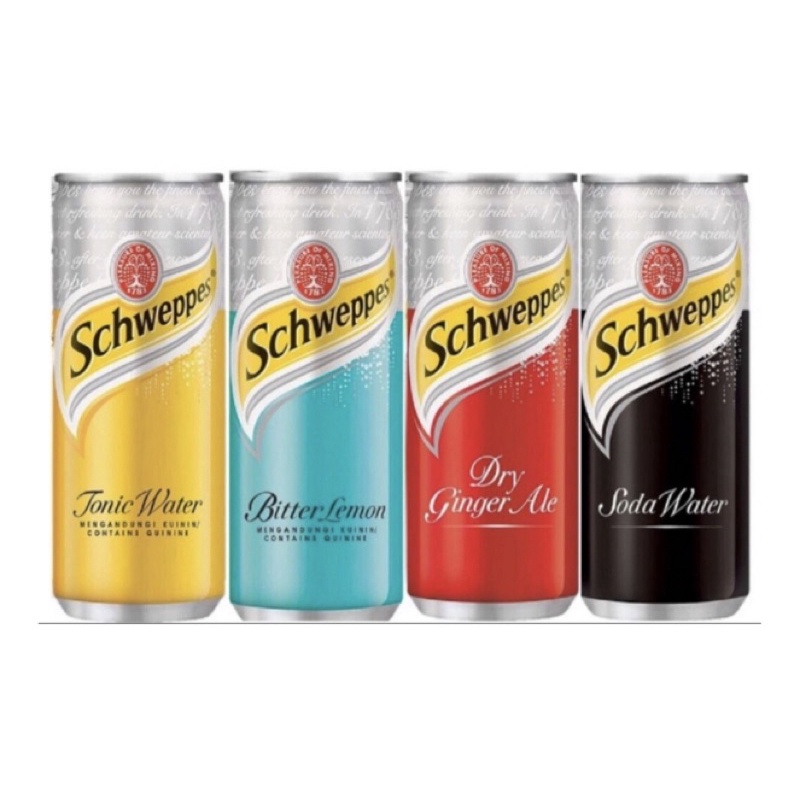 Schweppes Assorted Soda Water / Ginger Ale / Tonic / Bitter Lemon