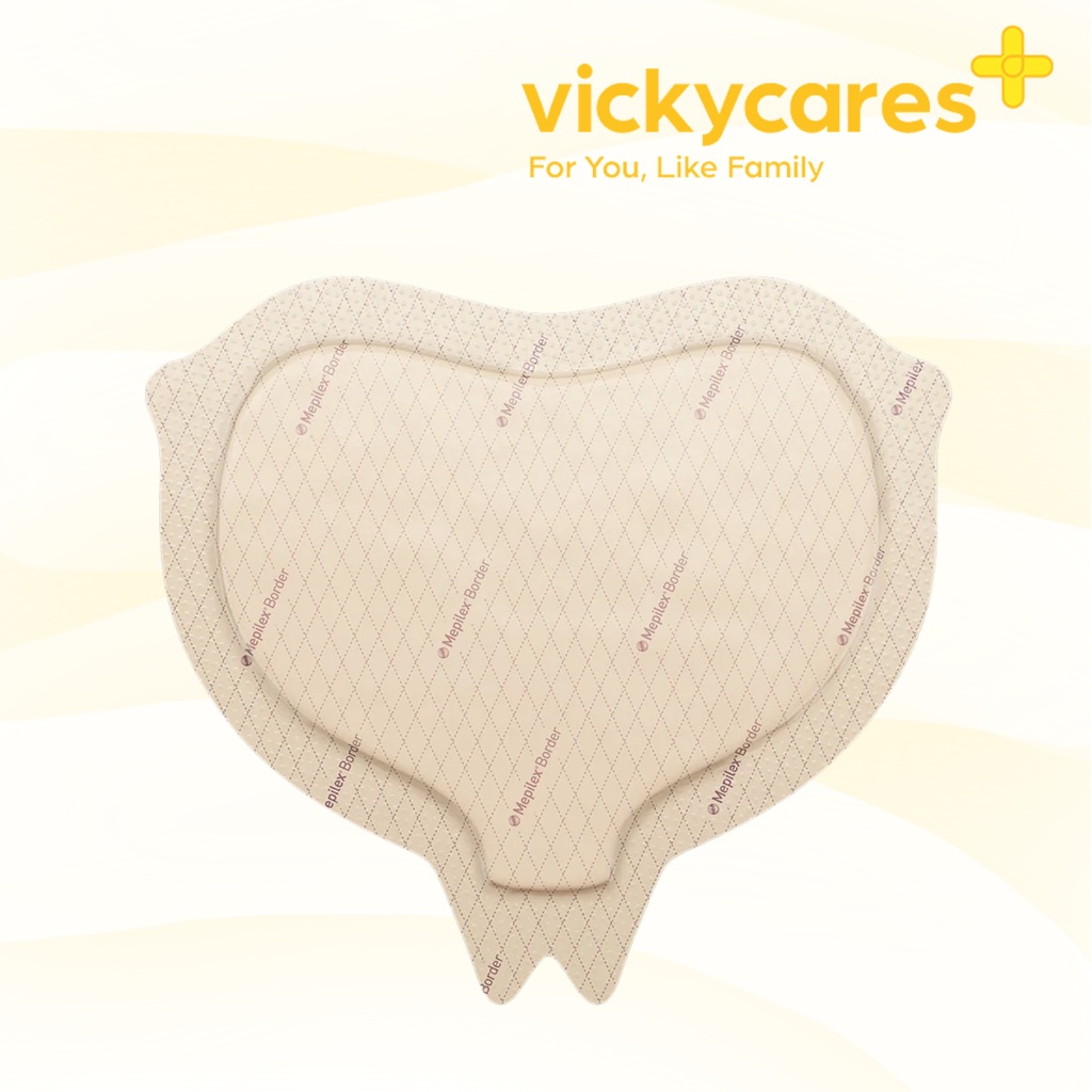 MEPILEX BORDER SACRUM FIVELAYER FOAM DRESSING FOR PRESSURE ULCER