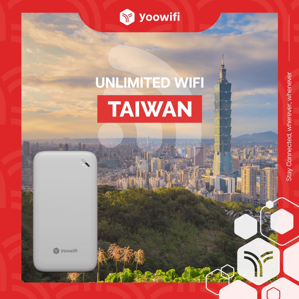 Yoowifi Taiwan Unlimited data Pocket Wifi hotspot Rental Travel Wifi