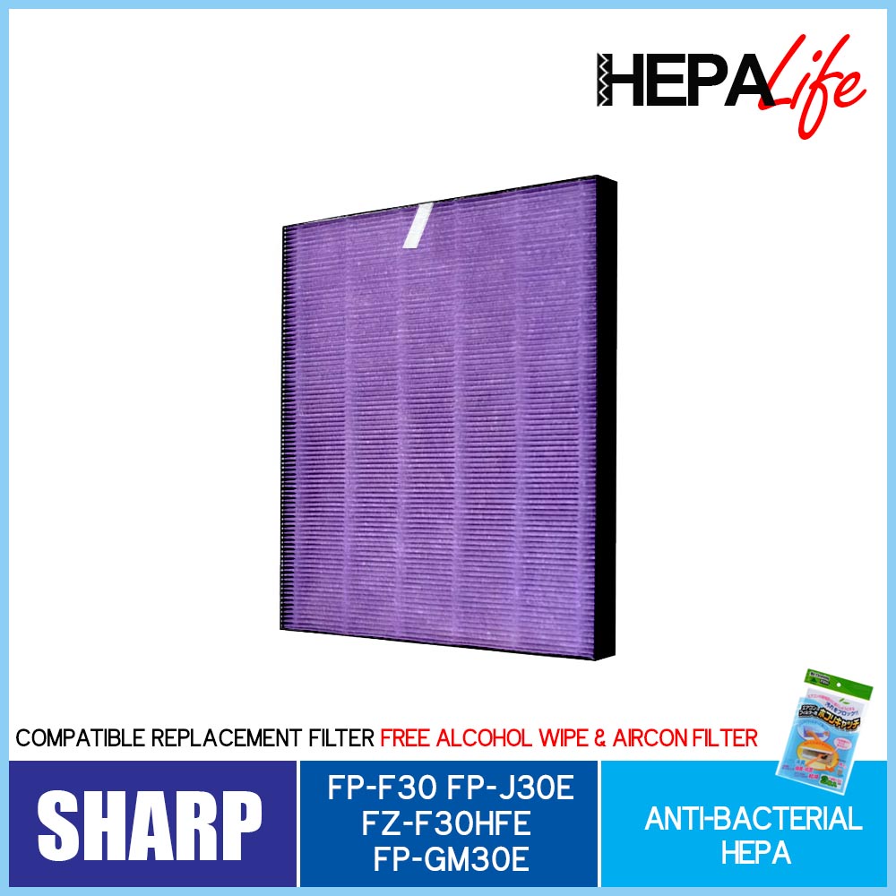 SHARP FP-F30E FP-J30E KC-F30E FP-GM30E FZ-F30HFE Compatible Hepa and ...