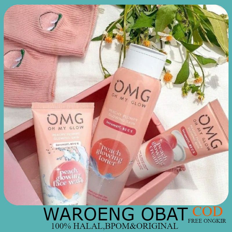 [ORIGINAL Bpom] OMG Peach Cream OMG Facial Wash Peach OMG Peach Toner