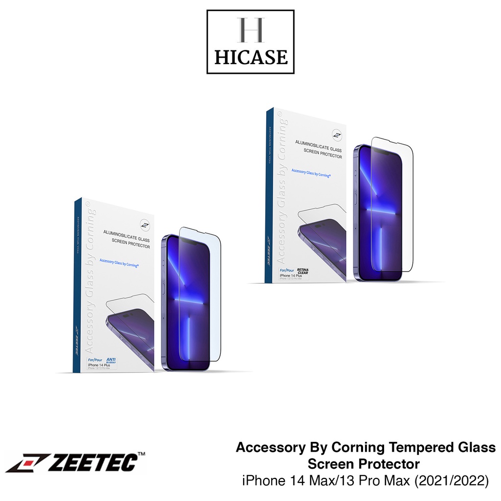 ZEETEC Accessory By Corning Tempered Glass Screen Protector for iPhone