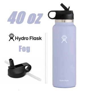 Hydro Flask 32OZ Wide Mouth 2.0 Water Bottle, Straw Lid, Multiple Colors -  Fog, New Design