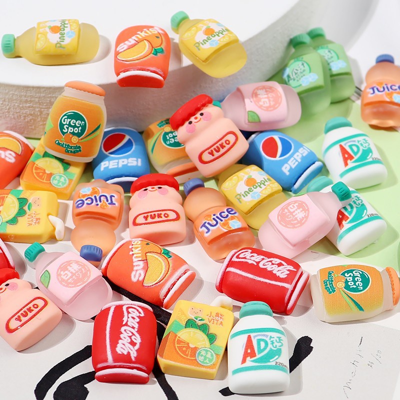 Drinks Series Croc Jibitz Charm Orange Juice Yogurt Shoe Buckle ...
