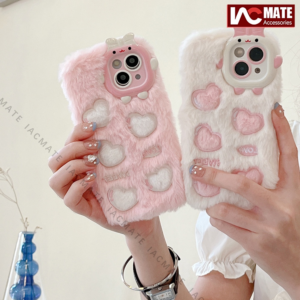 Sweet Fur Case For iPhone 16 Pro Max 16 Plus 15ProMax 15 Pro 14 ProMax
