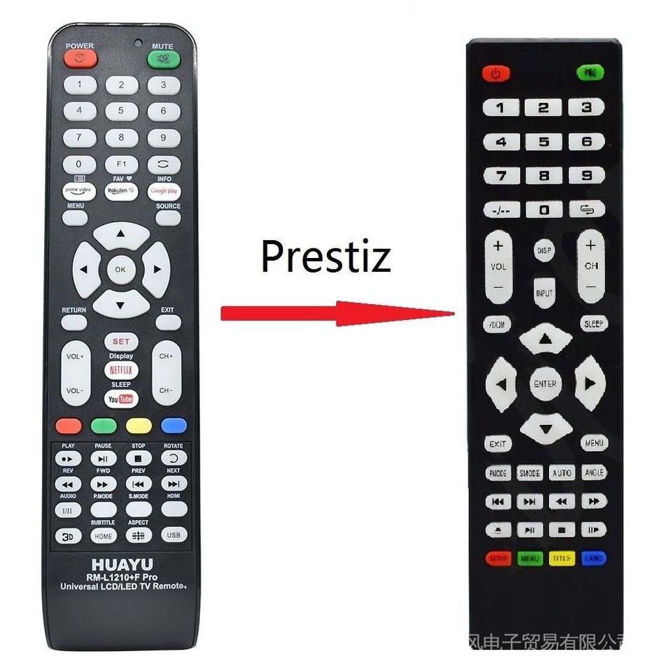 Huayu RML1210 series Universal LED TV Remote Tested Pensonic Starcrown