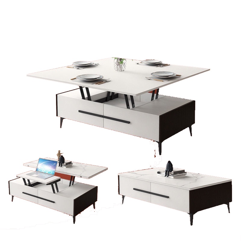 YOULITE Tea Table Multi function lift tea table dual-purpose dinning ...