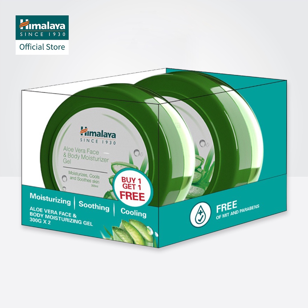 Himalaya Aloe Vera Face And Body Moisturizer Gel 300ml Buy 1 Get 1 Free Shopee Singapore 8089