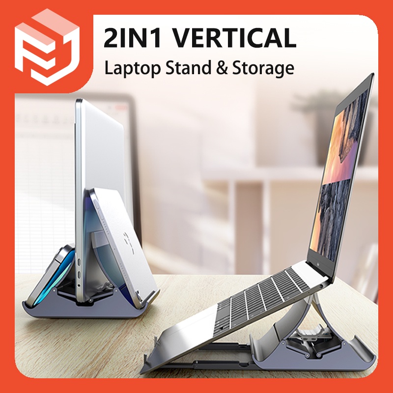Dual Modes Vertical Laptop Auto Locking Stand Laptop Holder Tablet