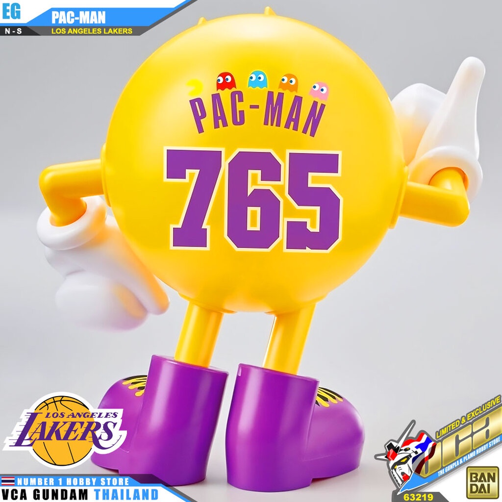 BANDAI ENTRY GRADE EG PAC-MAN PAC MAN LOS ANGELES S NBA BASKETBALL TEAM ...