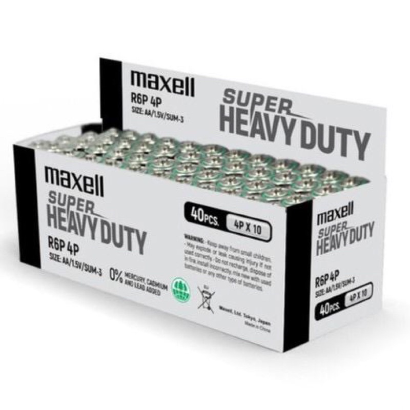 40pcs Maxell Super Heavy Duty, Maxell Super Power Ace Black AA / AAA ...