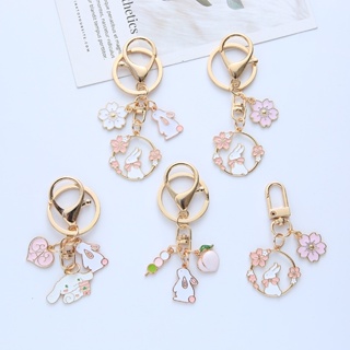 1pc Women's Japanese Style Flower & Letter Keychain, Creative Gift For  Phone Cases Or Bags