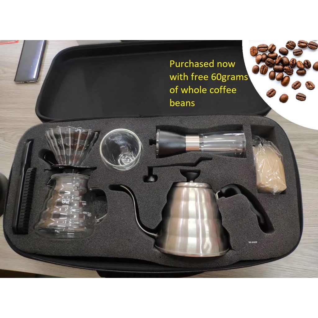 (SG STOCK) V60 Coffee Dripper Gift Set Pour Over Coffee Maker with
