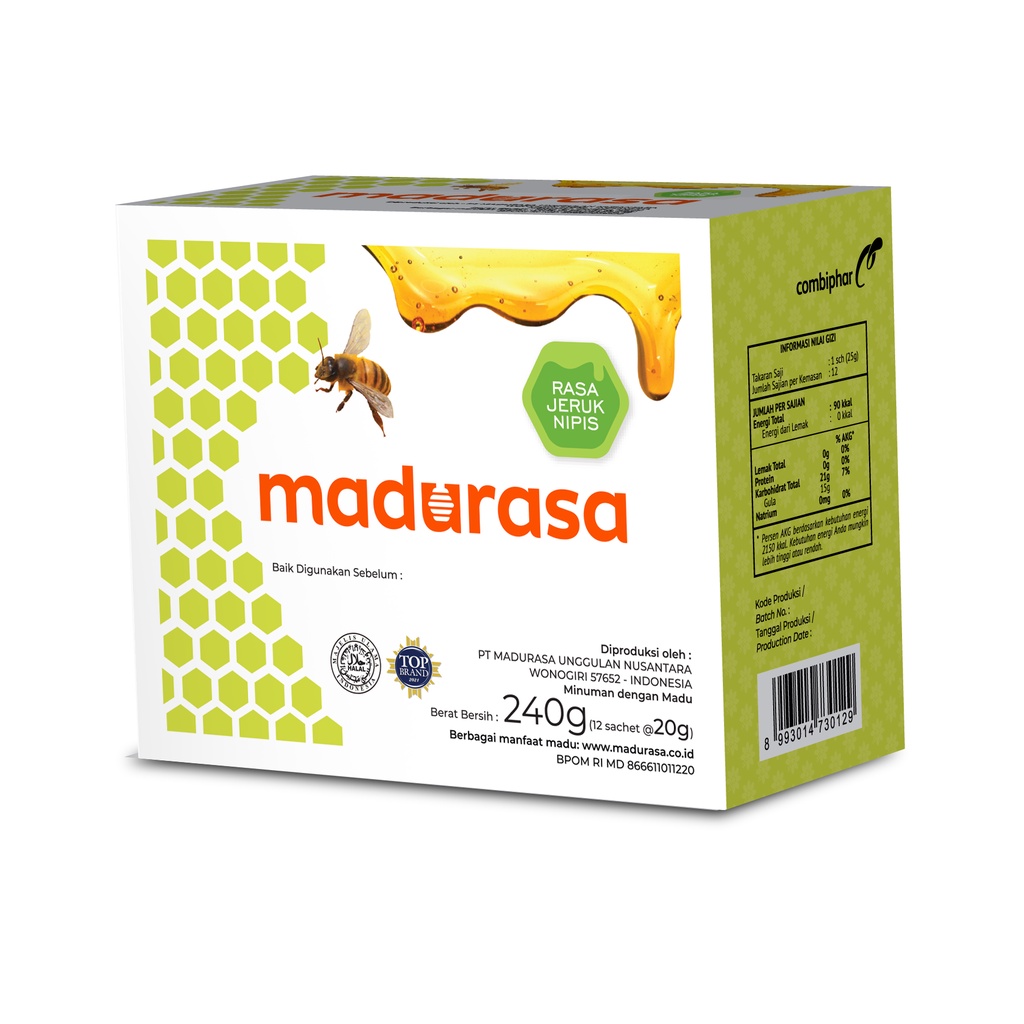 Madurasa Jeruk Nipis Box - 12 Sachets - Gambar 2