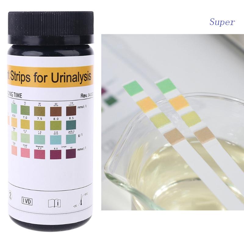 Super 100 Strips Urs 4k Glucose Ph Protein Ketone Urine Test Paper Strip With Anti Vc Shopee 6705