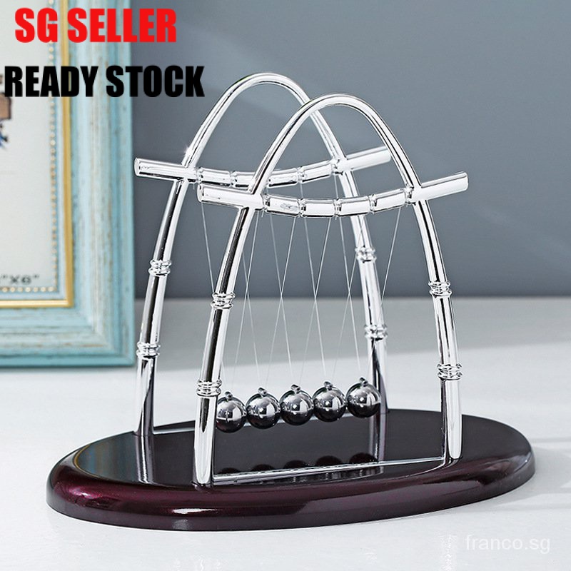 Creative Arch Sail-Shaped Newton's Cradle Inertia Collision Ball Desktop Decoration Metal Craft Gift Physics class