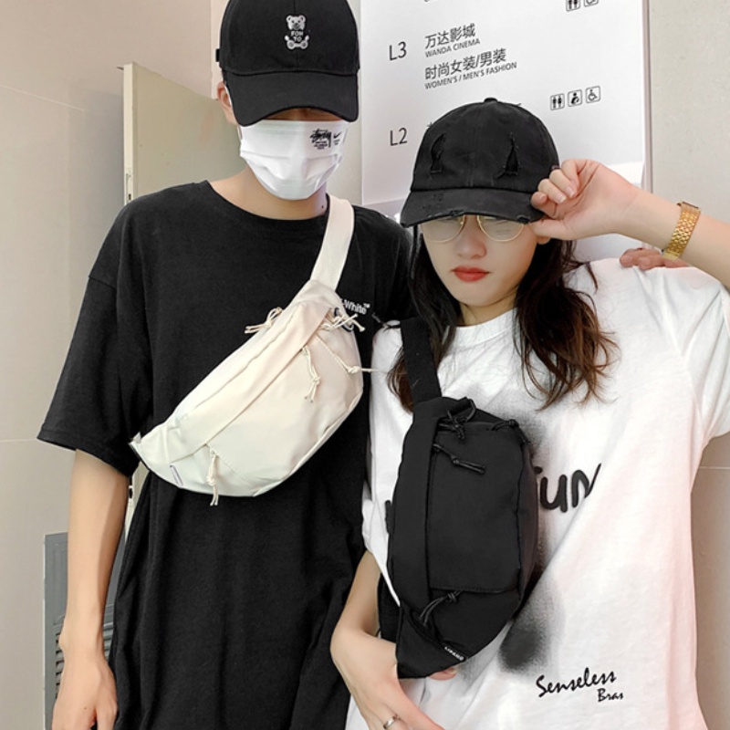 Ulzzang Korean Fashion Nylon Men Waist Bag Pouch Bag Crossbody Bag ...