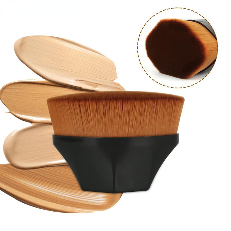 Foundation Makeup Brush Flat Top Kabuki Hexagon Face Blush Liquid