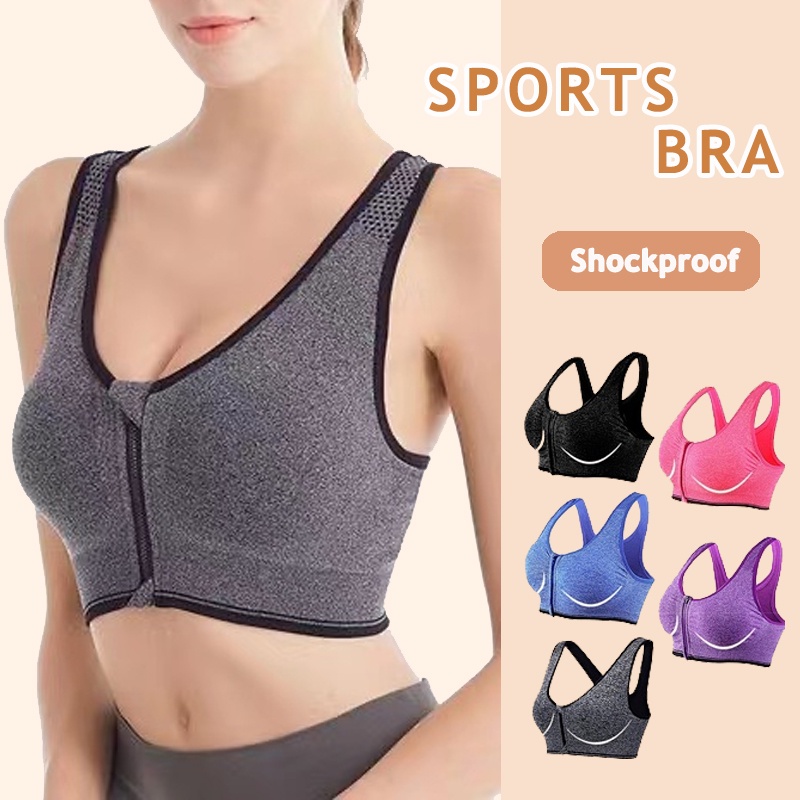 Women Running Shockproof Sports Bra S-3XL Padded Wirefree With