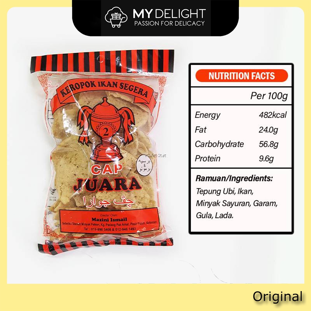 🔥SG READY STOCK🔥 Cap Juara Malaysia Kelantan Fish Crackers Instant ...