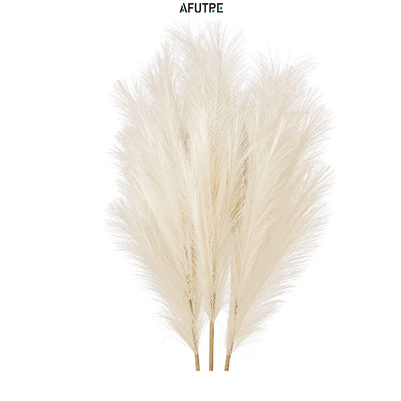 Afutre Faux Pampas Grass 80/110/120cm Tall Artificial Pampas Floral Large Fake Pampas Grass Branches Plants Floor Vase Filler for Home Kitchen Boho Decor