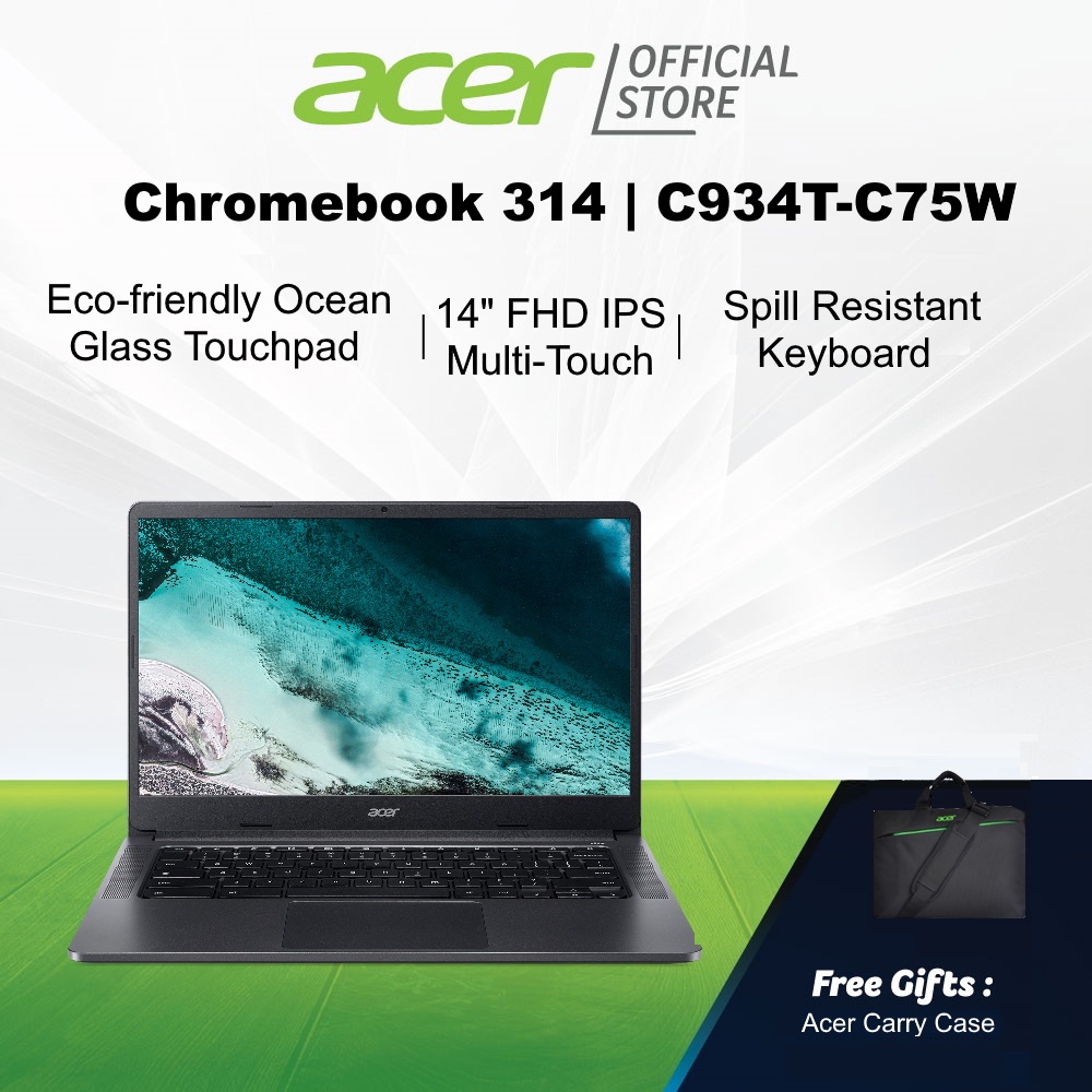 Acer NEW Chromebook 314 | C934T-C75W 14 Inch FHD IPS Touch Screen