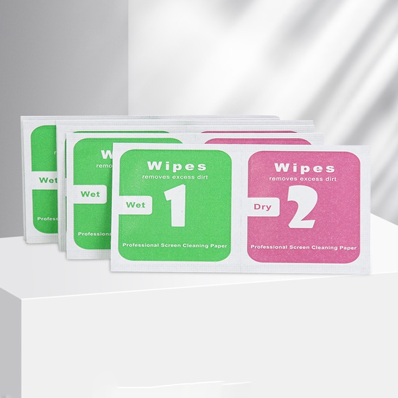 1+2 wet and dry alcohol bag mobile phone tempered film auxiliary tool