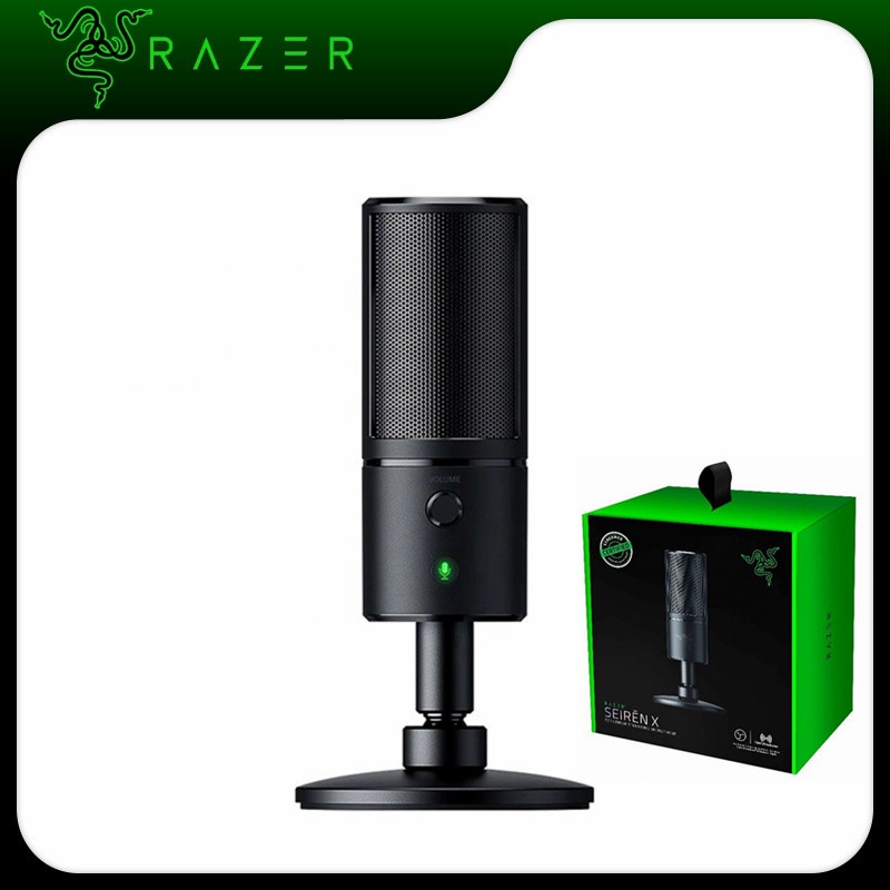 Razer Seiren X Built-in Shock Mount Condenser Streaming Microphone ...