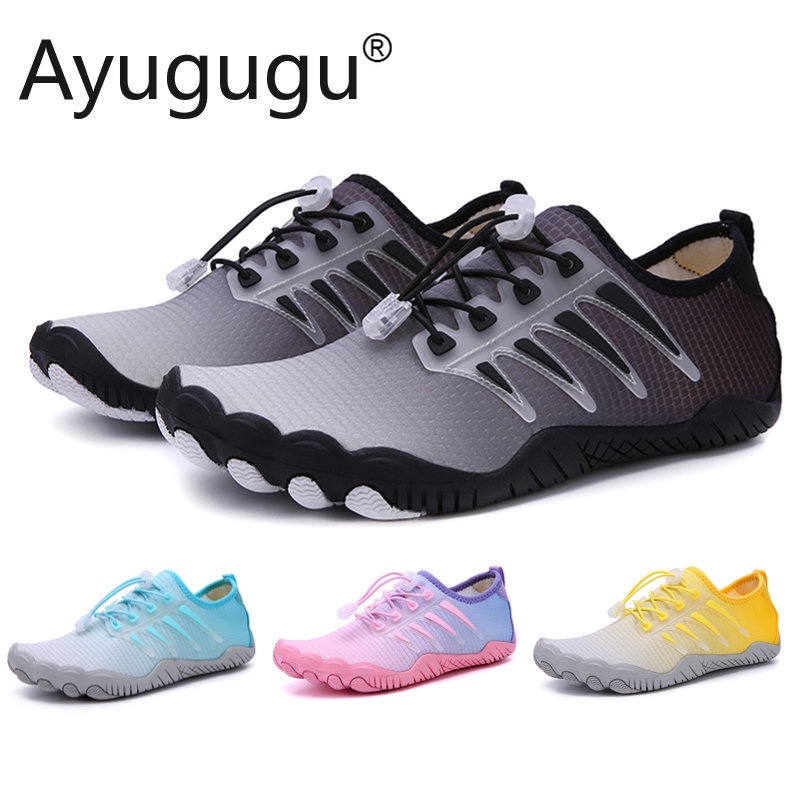 Wide aqua shoes outdoor beach shoes fitness swimming shoes quickdrying