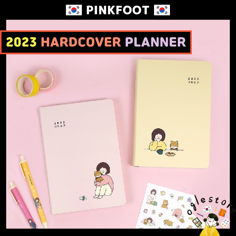 2023 Planner Hardcover Korean Planner 2023 Sticker Included Dated Diary