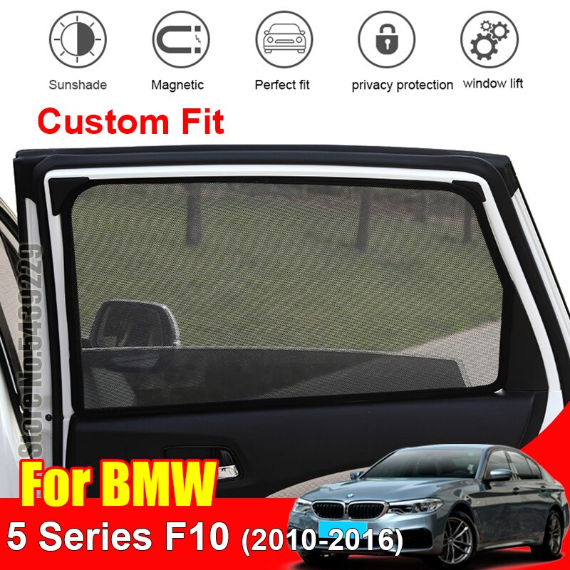 For BMW 5 Series F10 2010-2016 Magnetic Car Window Sun Shade UV ...