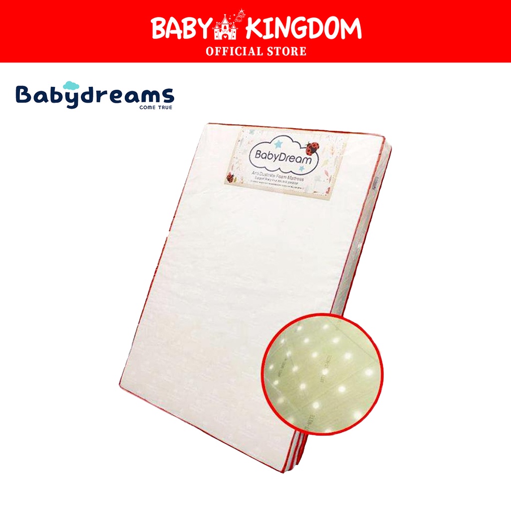 Babydreams High Density AntiDust Mite Foam Mattress with Ventilation