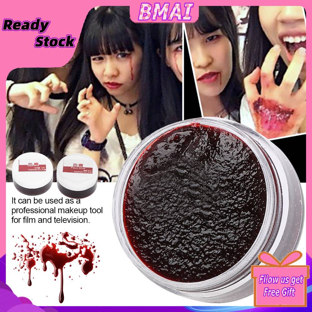 Fake Blood Body Paint Professional Face Oil Clot Gel Vampire Scars Halloween Bruises Fancy Dress