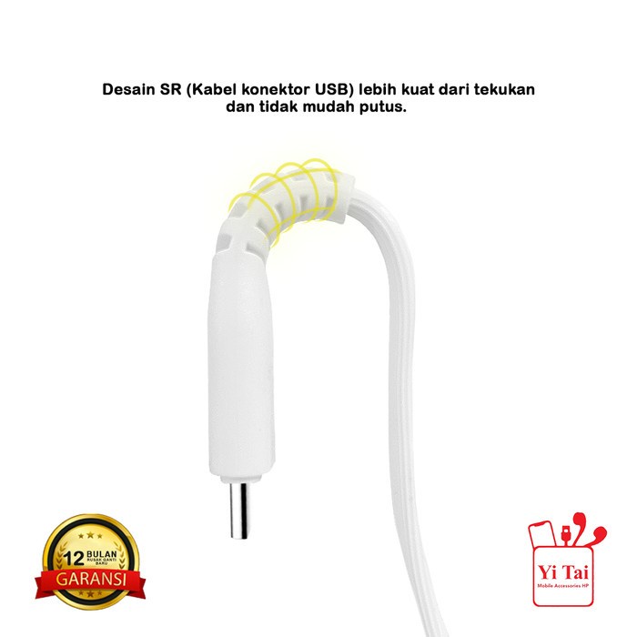 YI TAI - Kabel Data Micro Usb Gepeng Fast Charging 1 meter - Gambar 4