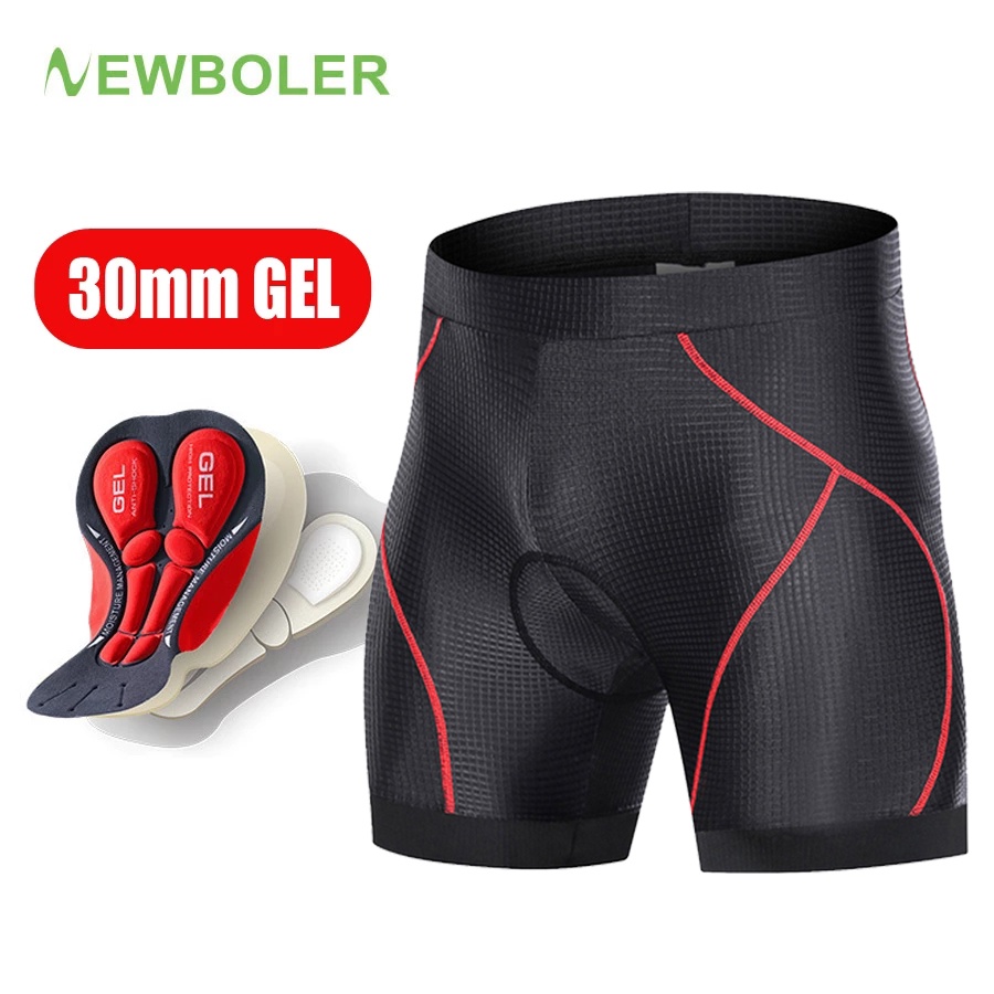 NEWBOLER Bike Shorts Men's Bicycle Shorts Coolmax Pants 5D GEL Padded ...