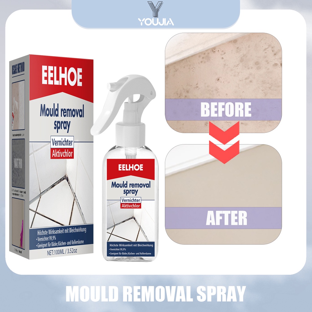 EELHOE Mould Removal Spray Ceramic Tile Wall Removal Clean Mildew