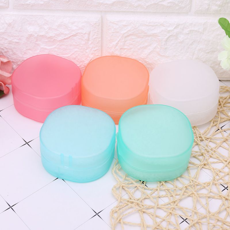 Portable Soap Box Container Round Leak Resistant Sponge Case Travel ...