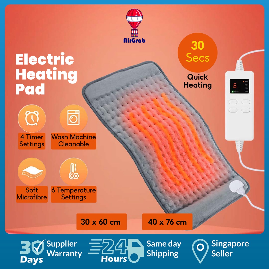 Electric Heating Pad Menstrual Pain Relief Back Neck Massager Warm Pad