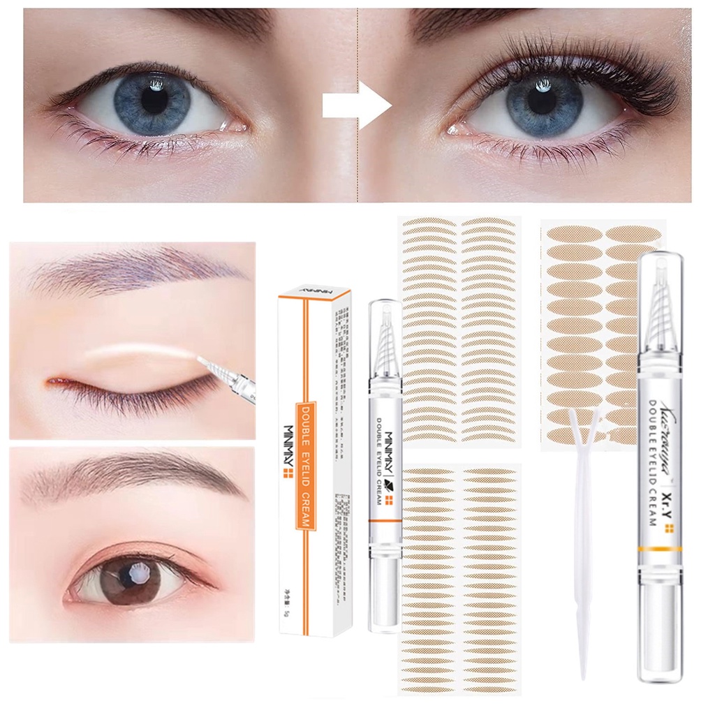 Eyelid Tape, Double Eyelid Sticks, Waterproof Double Eyelid Tapes with