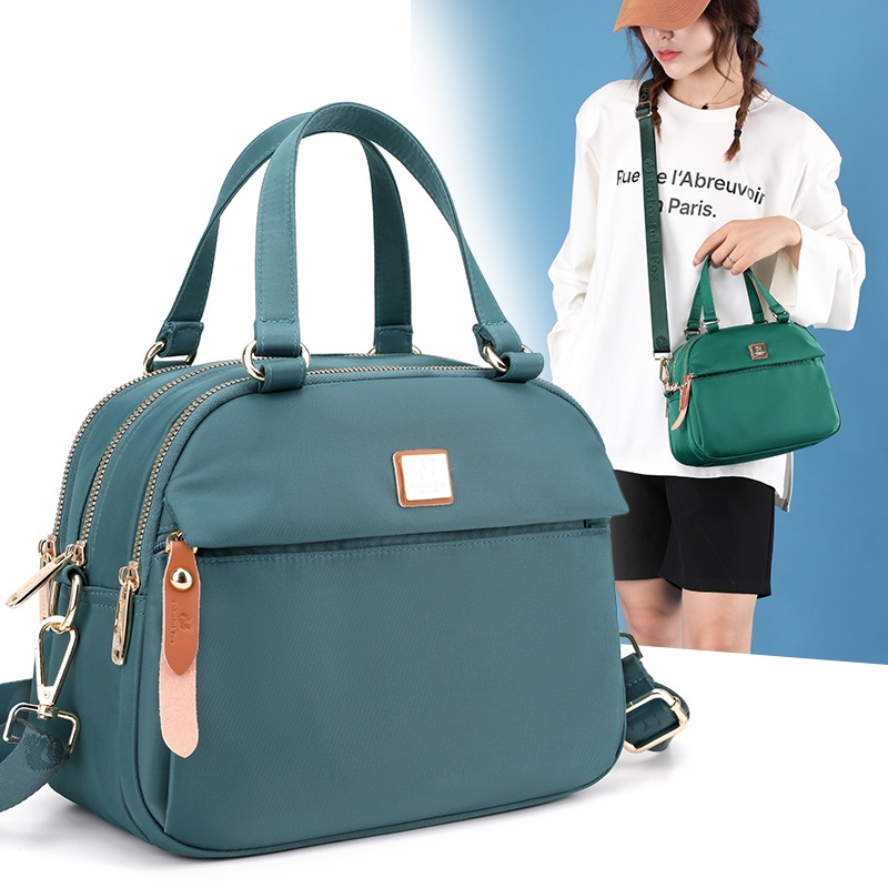 【Colorful Fox】korean fashion sling bag for women and girls waterproof nylon multi-pockets small hand bag