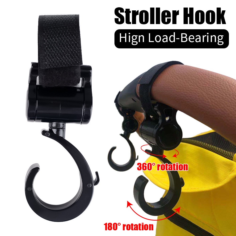 360 ° Rotatable Stroller Hook Multi-purpose Outdoor Hook Car