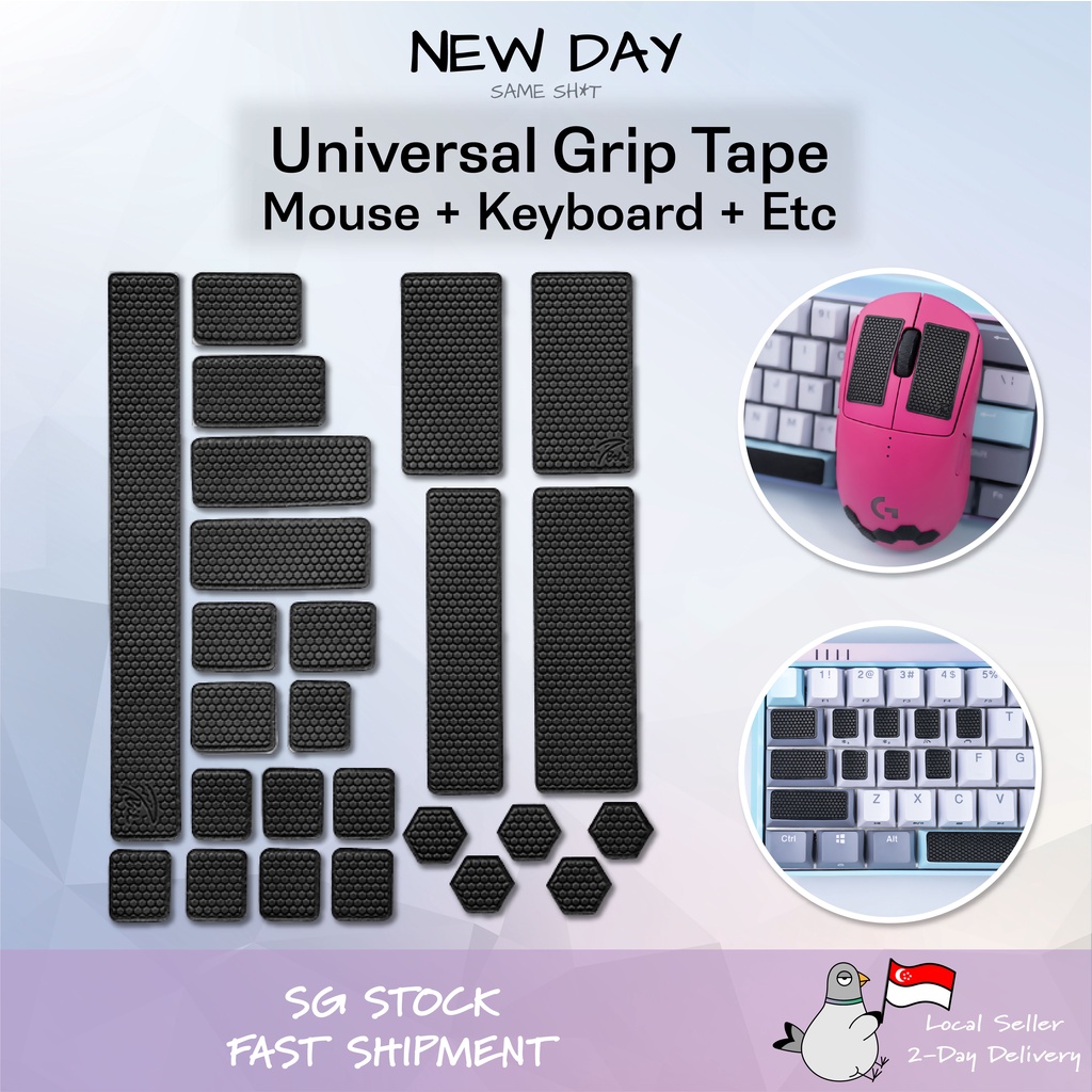 Mouse Keyboard Grip Tape Universal Precut Adhesive Grip Tape for
