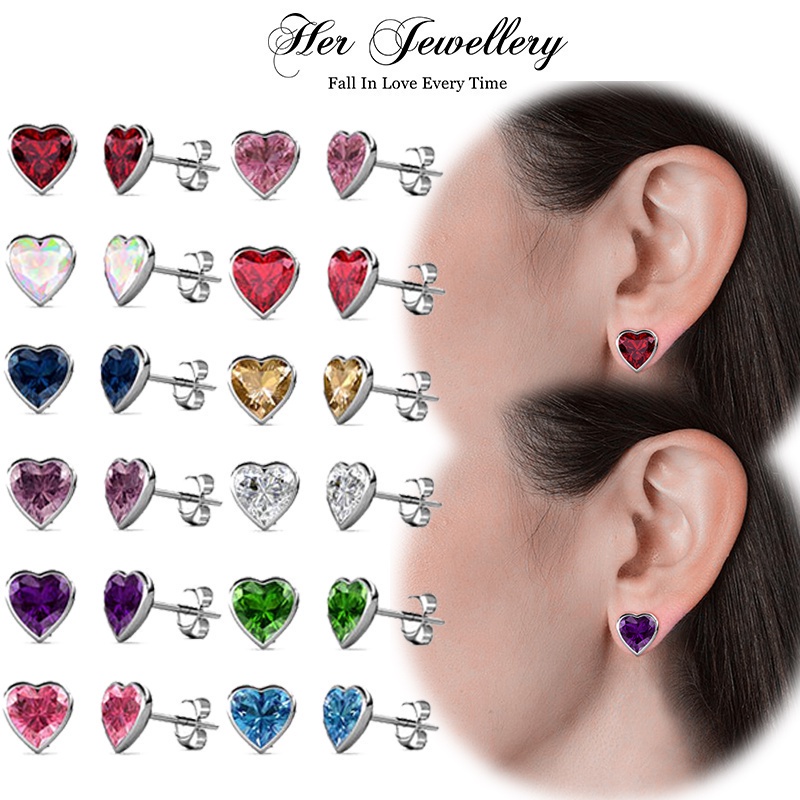 Sweet Stone Earrings  - Made with Swarovski Crystals