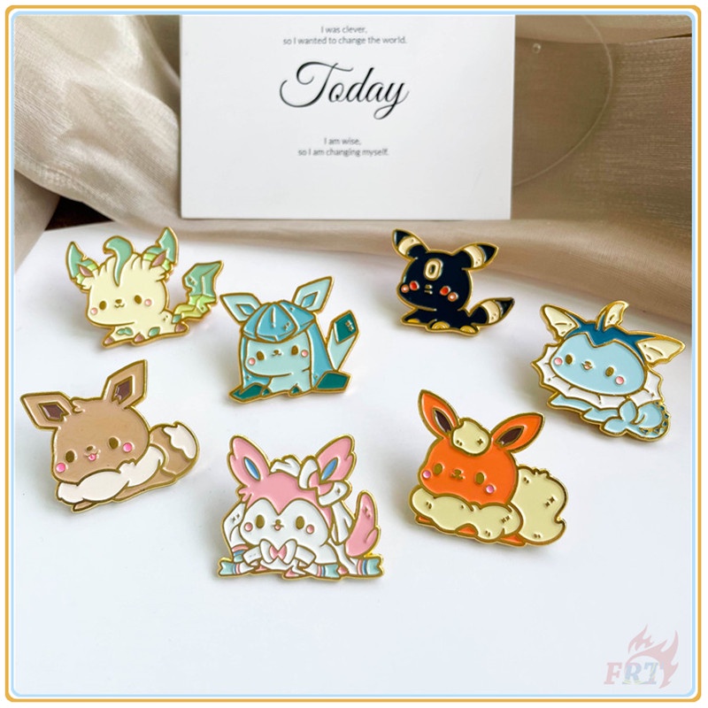 Eeveelution Cartoon Brooches 1Pc Flareon Vaporeon Espeon Umbreon Glaceon Leafeon Doodle Enamel Backpack Button Pins Badges Shopee Singapore