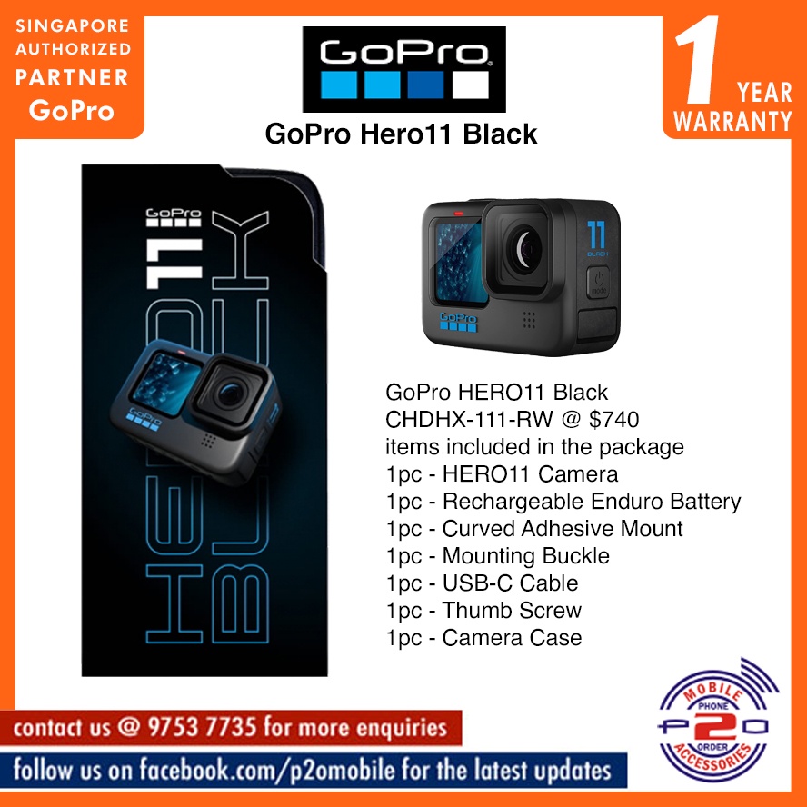 GoPro HERO 11 (HERO11) Action Camera, SKU # CHDHX-111-RW | Shopee Singapore